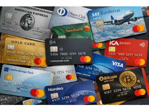 Olika sorters Kreditkort