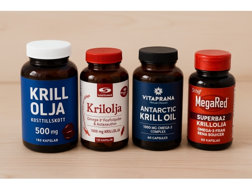 Olika sorters Krillolja