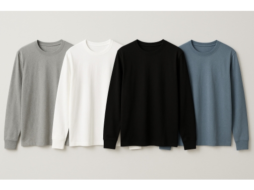 Olika sorters Långärmad t-shirt