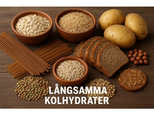 Olika sorters Långsamma kolhydrater