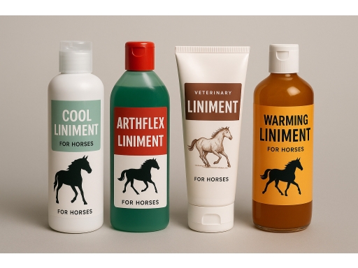 Olika sorters Liniment häst