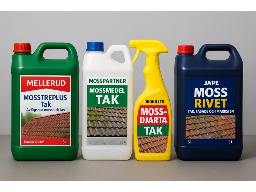 Olika sorters Mossmedel för tak