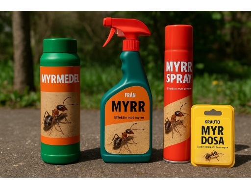 Olika sorters Myrmedel utomhus
