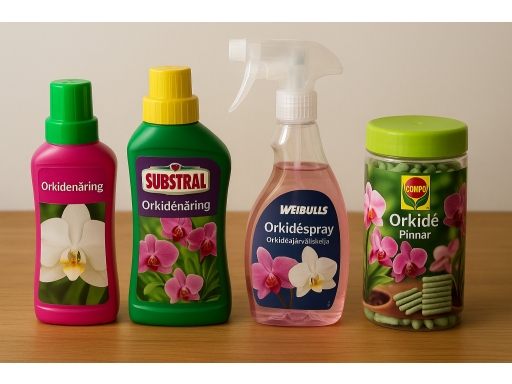 Olika sorters Orkidénäring