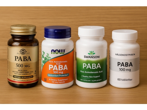 Olika sorters PABA