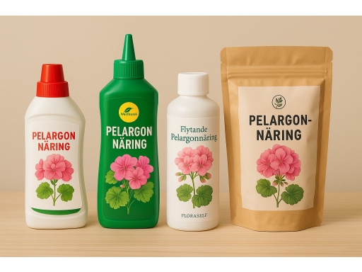 Olika sorters Pelargonnäring