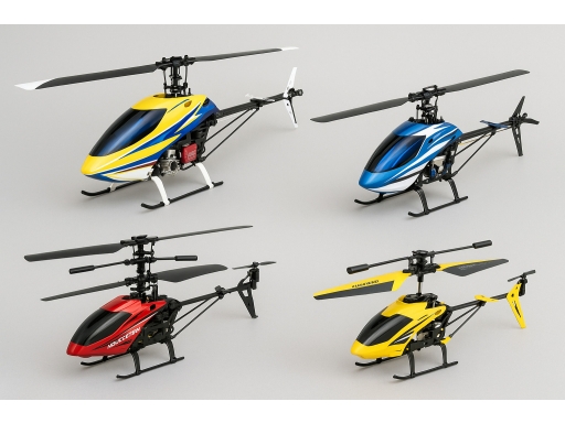 Olika sorters Radiostyrd helikopter