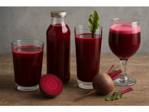 Olika sorters Rödbetsjuice