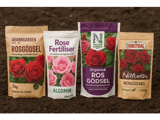 Olika sorters Rosgödsel