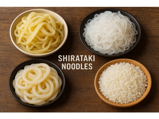 Olika sorters Shirataki nudlar