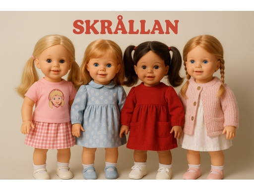 Olika sorters Skrållan docka