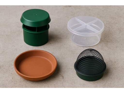 Olika sorters Snigelfälla