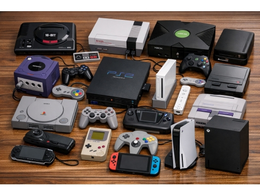Olika sorters Spelkonsol