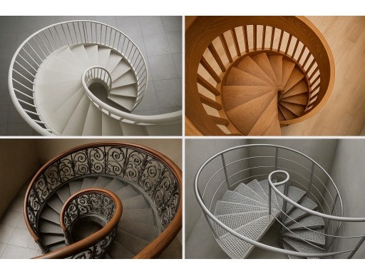 Olika sorters Spiraltrappa