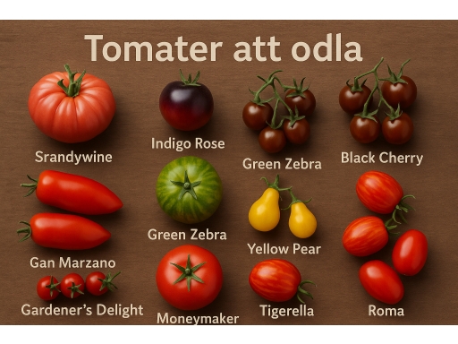 Olika sorters Tomater att odla