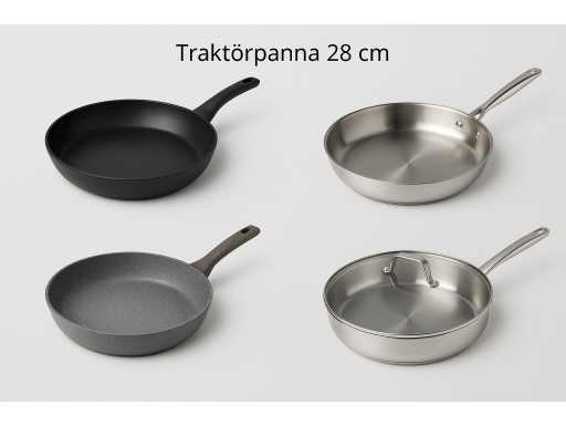 Olika sorters Traktörpanna 28 cm