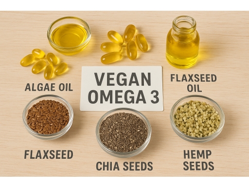 Olika sorters Vegansk Omega 3