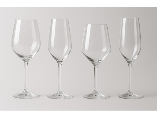Olika sorters Vitvinsglas