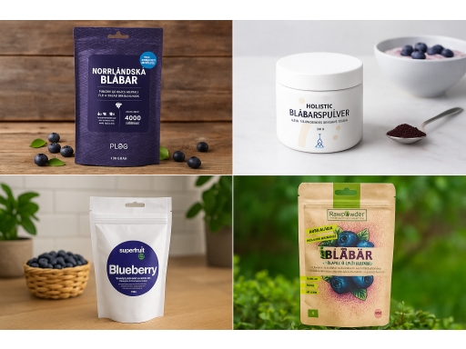 Produktguide testar Blåbärspulver