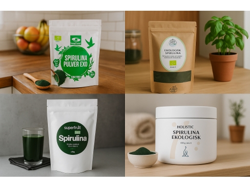 Produktguide testar Spirulinapulver