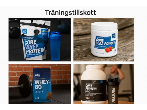 Produktguide testar Träningstillskott