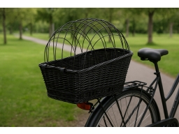 Produktguide testar  Cykelkorg med galler för pakethållare