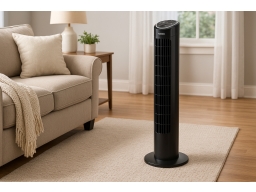 Produktguide testar  Pelarfläkt Golv 76cm Timer Fjä 