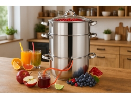 Produktguide testar  Saftmaja Saftkokare 15 liter, rostfritt stål Ø 26cm - silver