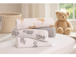 Produktguide testar Aden by Aden + Anais Muslinfilt Swaddle 4-pack