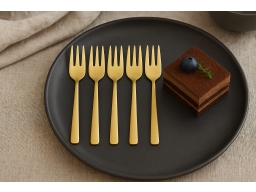 Produktguide testar Aida Raw Dessertgaffel 6-pack Guldfärgad