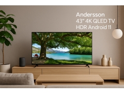 Produktguide testar Andersson 43 4K QLED TV HDR Android 11