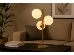 Produktguide testar Aneta Belysning Molekyl bordslampa opal