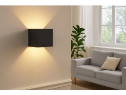 Produktguide testar Arcchio Aldrina LED-vägglampa, tärning, svart