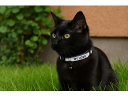 Produktguide testar Basic Cat Reflective Halsband med Namnskylt