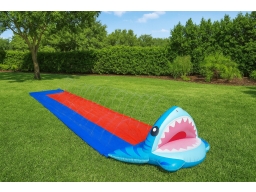 Produktguide testar Bestway H2OGO! Vattenglidbana Splashy Shark 4.88m