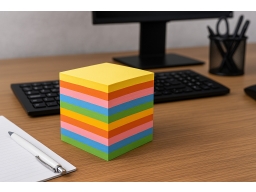 Produktguide testar Blockkub 90x90mm 850 ark