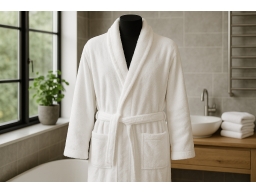 Produktguide testar Borganäs morgonrock vit 360g unisex