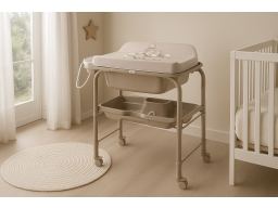 Produktguide testar Cam Cambio Skötbord med Badbalja