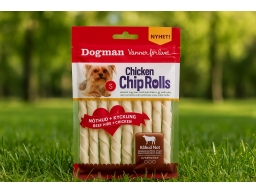 Produktguide testar Dogman Chicken Chip Roll med Kyckling 10-pack