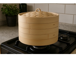 Produktguide testar Essentials Ångkokare bambu 27 cm