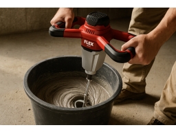 Produktguide testar FLEX 2-stegs batteriblandare med 3-nivå hastighetsbrytare 18V