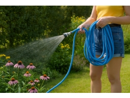 Produktguide testar FloPro expanderande trädgårdsslang, set 15 m