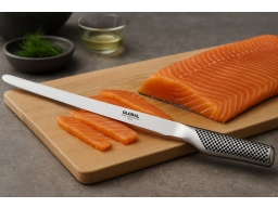 Produktguide testar Global G-10 Laxkniv flexibel 31 cm
