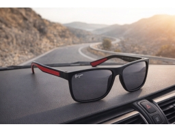 Produktguide testar Haga Solglasögon Bern Matt Black - Grey lens