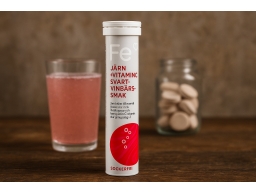 Produktguide testar Hjärtats Järn + Vitamin C Brus Svartvinbär 20 st