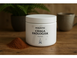 Produktguide testar Holistic Ekologiskt Chaga-pulver