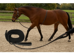Produktguide testar Imperial Riding IRH Flexi Fleece reflekterande longeringslina för hästar