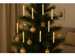 Produktguide testar Julgransbelysning LED, trådlös, 16 cm, vit 10 ljus