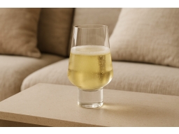 Produktguide testar Kazushige Miyake för blomus Koyoi proseccoglas