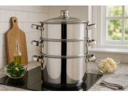 Produktguide testar Kitchen Craft Ångkokare 4 delar 20 cm.